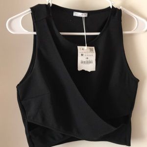 Zara Black crop top